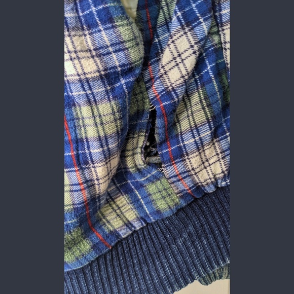 IZZI Acid Wash Denim Bomber Jacket Medium Vintage 80s Grunge - Picture 13 of 14